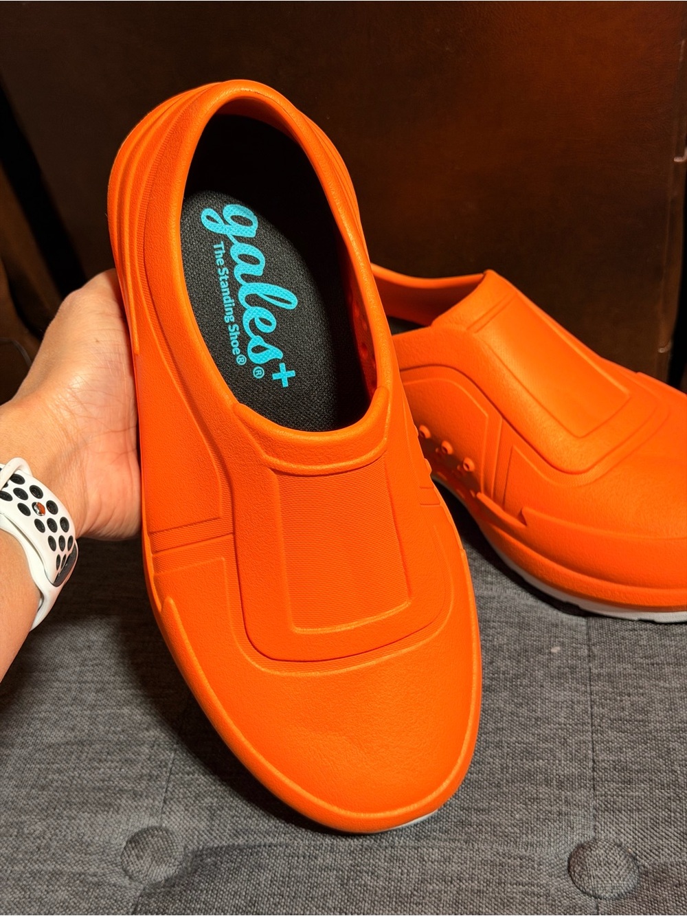 Gales Orange Slip Resistant Work Shoes Nursing/Chef (women’s-8)(mens-6)